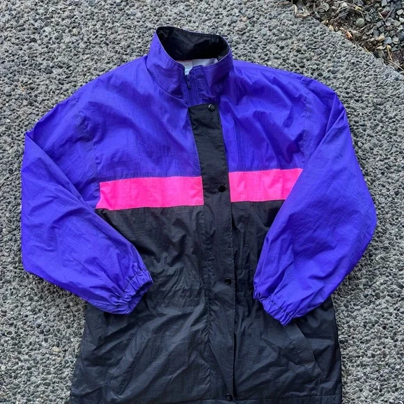 incredible vintage like new 80s windbreaker , medium - Picture 5 of 7
